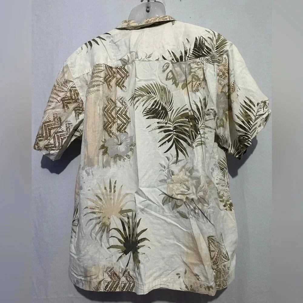 Vintage Tommy Bahama-Style Hawaiian short sleeve Shirt - size- Large - Picture 3 of 3